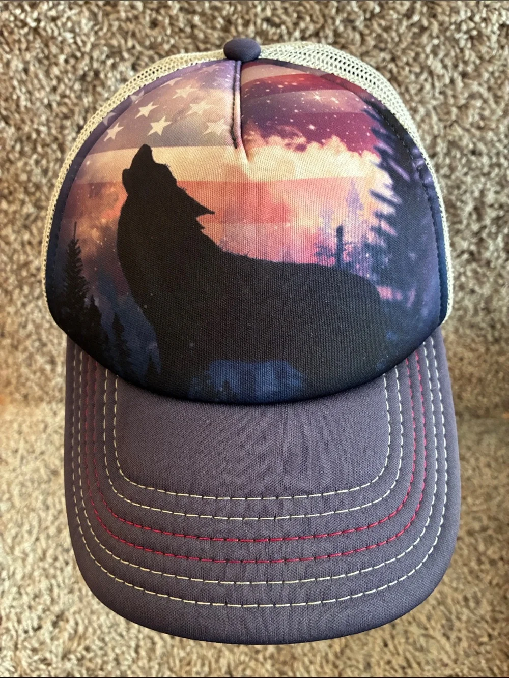 The Mountain Navy Patriotic Howl SnapBack Trucker Cap